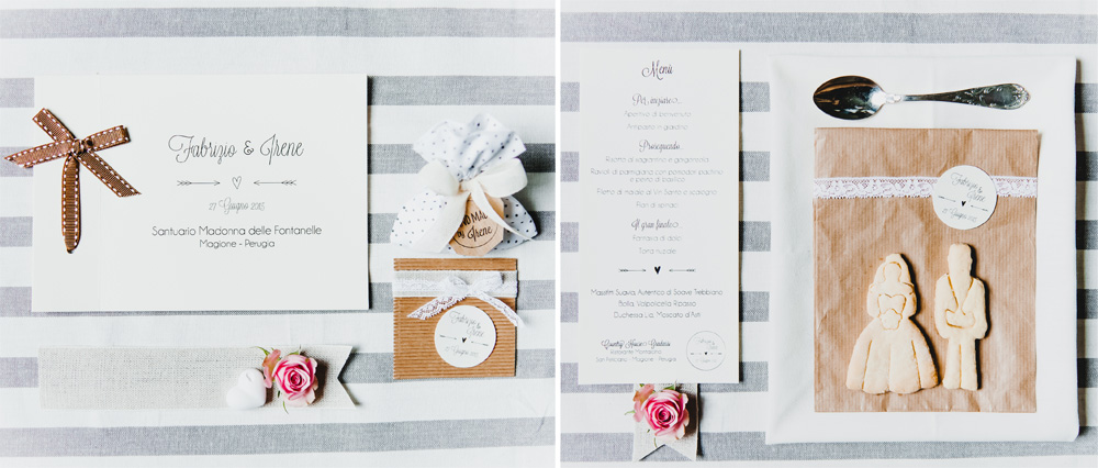 Libretto cerimonia - menu  e idee per segnaposto di Youco weddin