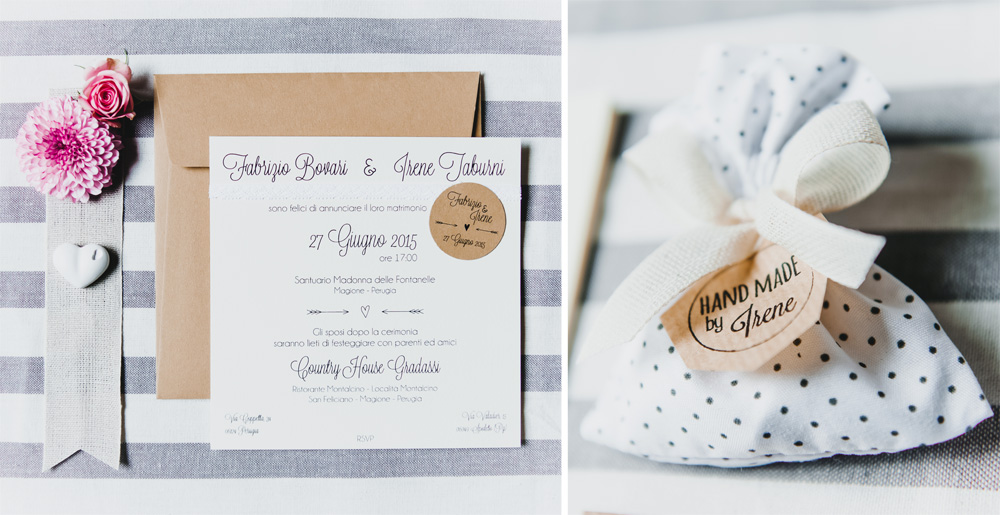 Partecipazione Matrimonio in stile country Chic - di Youco weddi
